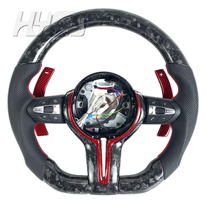 Volant de direction en fibre de carbone personnalisé pour l'intérieur de la voiture, pour <span class=keywords><strong>BMW</strong></span> F10 X3 X4 M4 M3 M5 X4M F30 M6 M1 F20 avec écran LED - Product Image 3