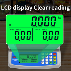 गर्म बिक्री 40 किलोग्राम ओएम/ओडम प्लास्टिक डिजिटल एलसीडी डिस्प्ले फल इलेक्ट्रॉनिक वजन बैलेंस स्केल DT-580 - Product Image 4