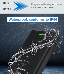 Secukey OSDP Wiegand 키패드 암호화 125KHz EM 및 13.56MHz MF 카드 리더 <span class=keywords><strong>RS485</strong></span> NFC 카드 리더 도어 액세스 제어 시스템 - Product Image 4