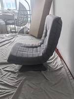 Silla lunar ajustable de 3 velocidades, silla de suelo plegable perezosa moderna de ocio, sofá giratorio