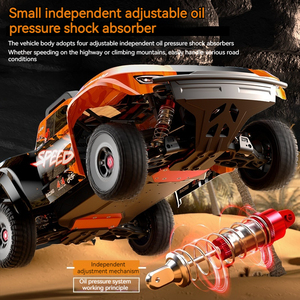 JJRC Coche RC de Alta Velocidad con Tracción a las Cuatro Ruedas a Escala 1:8 - Camioneta Corta Todoterreno Profesional con Control Remoto Sin Escobillas - Product Image 5