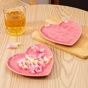 ชุดอาหารเซรามิคลายหัวใจน่ารัก สไตล์เกาหลี สำหรับคู่รัก จานเซรามิคลายหัวใจ - Product Image 5