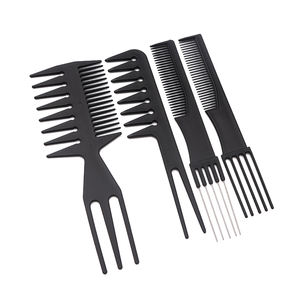 Set da 10 Pezzi di Pettini da Barbiere all'Ingrosso Pettine da Taglio in Plastica Nera Pettini per Capelli per Salone e Uso Domestico - Product Image 2