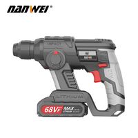 NANWEI Marteau perforateur électrique à percussion 21V Marteau rotatif 20MM pour démolition industrielle Outils électriques sans balais