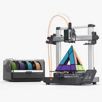 Imprimante 3D Anycubic Kobra 3 V2 Combo 255x255x260mm 8 couleurs ACE Pro 600mm/s 300 ° C Hotend LeviQ 3.0 pour l'impression multi-matériaux