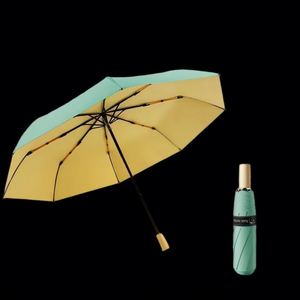 Nuevo Paraguas Plegable con Protección UV para Mujer, Diseño Fresco y Compacto, Totalmente Automático, para Adultos - Product Image 5