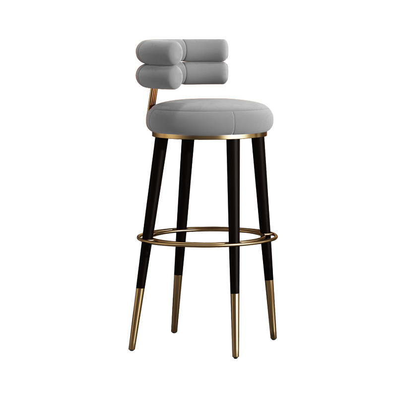 grey and metal leg