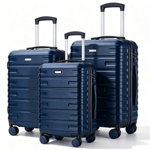 Lot de 3 valises rigides en ABS, 20, 24 et 28 pouces, avec 8 roues pivotantes, personnalisables avec logo, pour voyage en gros - Product Image 2