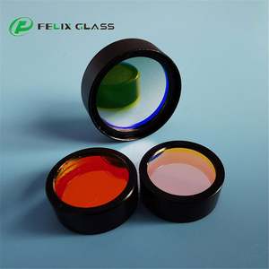 แผ่นรองรับแสงแบบแก้วออปติคอล FELIX CWL532nm OD4 OD6 T > 75% ปรับแต่งขนาดเส้นผ่านศูนย์กลางได้ FWHM5nm 10nm 20nm ฟิลเตอร์แบนด์พาสแบบแคบ - Product Image 3