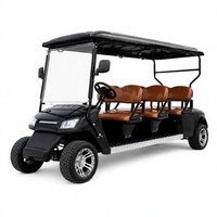 Voiturette de golf électrique 6 places UCJD-DH-15, luxe, pour parcours de golf, hôtel, usage commercial et touristique.