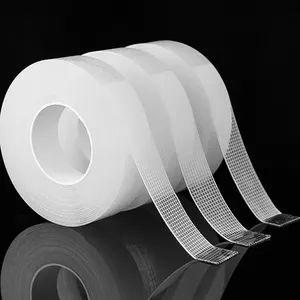 HWK 50MM Wide X 5M Long Transparent Nano Tape 1mm Thick With Strong Acrylic Adhesive Double-Sided For Masking Advertisements