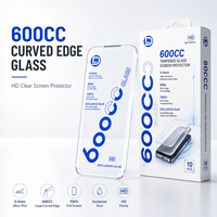 Protection d'écran japonaise AGC 600CC Big Arc Edge HD Grade AAA 9H 3 couches, couverture intégrale, résistante aux rayures et aux saletés