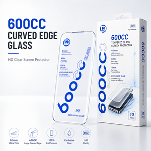 ฟิล์มกระจกนิรภัยแบบโค้งขนาด 600 ซีซี สำหรับ iPhone Samsung ขายส่ง - Product Image 1