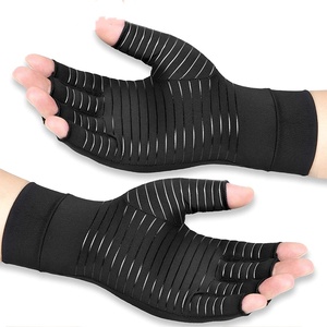 ถุงมือบีบอัดบรรเทาอาการปวดข้ออักเสบจากทองแดง สำหรับผู้หญิงและผู้ชาย บรรเทาอาการปวดมือ บวม และอาการอักเสบในอุโมงค์ข้อมือ แบบไม่มีนิ้ว สำหรับพิมพ์งาน - Product Image 6