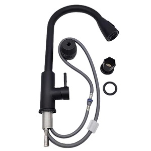 Rubinetto da <span class=keywords><strong>Cucina</strong></span> Nero Monocomando con Doccetta Estraibile, Valvola in Ceramica, Alta Qualità in Acciaio Inox, Montaggio su Piano - Product Image 6
