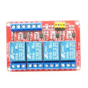 <span class=keywords><strong>4</strong></span> 채널 <span class=keywords><strong>5V</strong></span> <span class=keywords><strong>12V</strong></span> 24V 릴레이 모듈 보드 쉴드 커플러 지원 높고 낮은 레벨 트리거 - Product Image 3