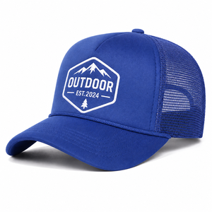 OEM Cotton 5 Panel Hat Camp <b>Cap</b> Flat Brim Adjustable With Patch Logo for Streetwear - Product Image 2