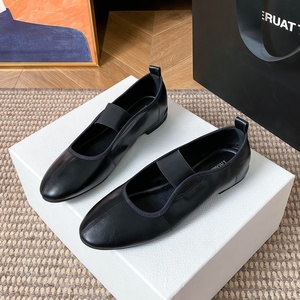 Chaussures plates Mary Jane de luxe pour femme, style Yixinda Grape Mom, à bout rond, avec bande élastique, confortables, couleur unie, collection <span class=keywords><strong>Printemps</strong></span> - Product Image 6