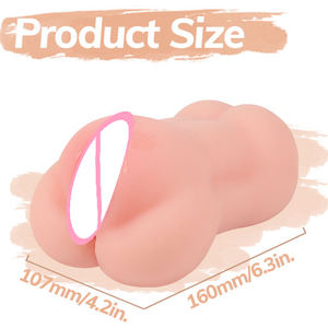 لعبة الاستمناء للذكور 2 في 1 مهبل اصطناعي مهبل شرجي واقعي للاستمناء مهبل جيب للرجال لعبة جنسية للرجال - Product Image 5