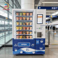 Mesin Penjual Otomatis Ramen 90 Slot Langsung dari Pabrik, Kios Penjual Mie Instan untuk Mie Instan Cup, Bubur Cup, dan Ramen Cup