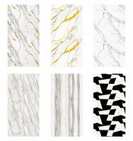 Vente en gros feuille de marbre PVC panneau mural UV 1220*2440mm plastique étanche à l'humidité pour la décoration intérieure et extérieure du bureau