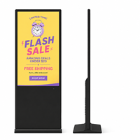Kiosco de Señalización Digital de 55 Pulgadas, Tótem con Pantalla Táctil LCD, Reproductor de Publicidad Inteligente con WIFI para Interiores, con Animación 4K
