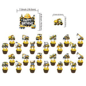 لوازم حفلات أعياد الميلاد والبناء الكرتوني ، مجموعات راية ، بالونات ، حفلة للأولاد ، رجال الإطفاء ، حفلة ديكو - Product Image 6