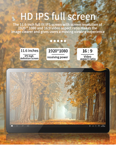 PC chơi Game máy tính cenava H116 tốc độ cao CPU 11.6inch 1920*1080 IPS 8GB 180GB Mini PC máy tính bảng i3 chơi game máy tính - Product Image 5