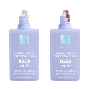 Sérum de protection solaire teinté de marque privée SPF 50 Acide hyaluronique Sérum de protection solaire hydratant uniformisant le teint toute la journée - Product Image 6