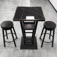 Tabourets de bar/KTV modernes et minimalistes, chaises hautes murales à dossier haut en fer et acier inoxydable, mobilier de bar facile à assembler