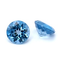 Toutes tailles 4 - 12 mm Vente en gros Pierres précieuses naturelles en vrac Taillées en facettes Forme ronde Topaze bleue suisse