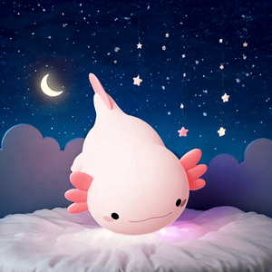 <span class=keywords><strong>Venta</strong></span> directa Proveedor dorado Animales Luz nocturna Little Axolotl Lámpara LED Lindo dormitorio de bebé LED Luz nocturna de silicona para niños - Product Image 2