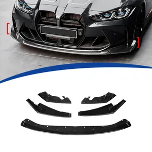 Novo ABS estilo CS Gloss preto lábio dianteiro para Bmw M3 M4 G80 G82