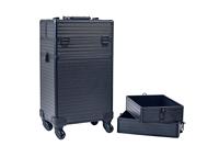 Etui de Train roulant 4-en-1, étui de Train de maquillage Portable, organisateur cosmétique professionnel, étui de voyage de maquillage, chariot, coffre