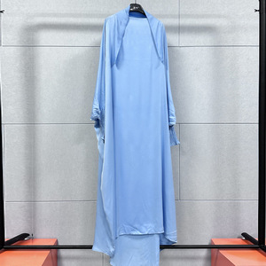 Offre Spéciale de luxe à manches longues respirant couleur personnalisée Abaya en gros pour les femmes arabes grande taille pour robe musulmane en stock - Product Image 5