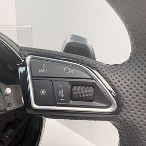 Volant en cuir complet <span class=keywords><strong>Audi</strong></span> S3 S4 B8 S5 8P pour voitures 8V A3 A4 B8 A5 B8 Compatible avec les modèles S6 S7 S8 A7 C7 - Product Image 6