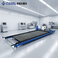 CORAL CRL-12025AD 20000W Découpeuse laser à fibre CNC sur rail, équipement industriel pour le traitement de grandes tôles d'acier