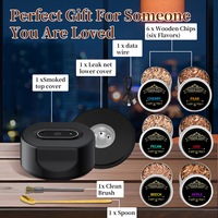 Kit Cadeau Mixeur Fumeur de Cocktails Électrique Moderne, Outil de Bar Réutilisable Écologique en Plastique, Support pour Garnitures de Cocktails 10cm, DIY Whisky