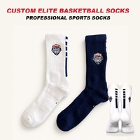 Chaussettes de basketball personnalisées OEM pour jeunes hommes, épaisses, en tissu éponge, respirantes, antibactériennes, à séchage rapide, pour les matchs