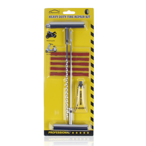 Kit de reparación de neumáticos Bymaocar de 4 piezas con vástago metálico de aguja larga para fijación de ruedas de coche y motocicleta - Product Image 2