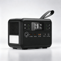 Station d'alimentation ultra-portable 76,8 Wh, 100 W AC, 100 W PD, charge rapide, LiFePO4, mini générateur solaire 6 ports, 1,1 kg pour les voyages, le camping, l'EDC