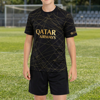 Uniforme de Fútbol Personalizado por Sublimación para Hombre y Niño, Conjunto de Camiseta y Pantalones Cortos, Transpirable, que Absorbe la Humedad, Equipación Deportiva