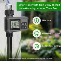 Temporizador de Riego Universal F138 con Correa, Kit de Riego Inteligente para Exteriores, Jardín, Patio, Riego Automático de Flores y Plantas, PE