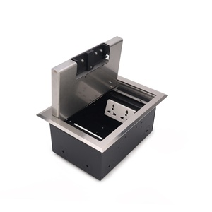 Caja Eléctrica de Acero Inoxidable para Piso de Concreto, con Tapa de Cierre Suave Empotrada, para Uso Comercial - Product Image 3