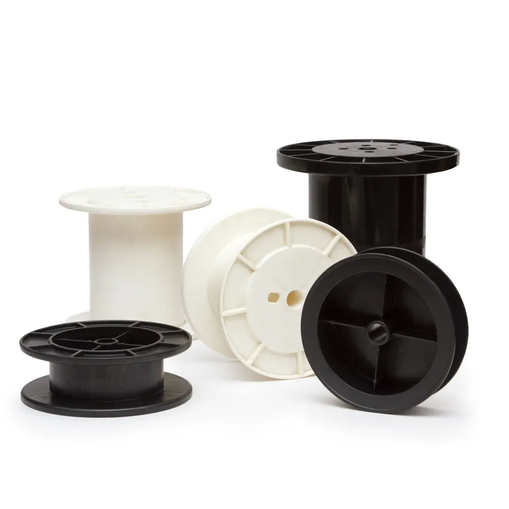 Custom Size Professional Manufacture ABS injection molding service Cheap plastic spool ABS SPOOL