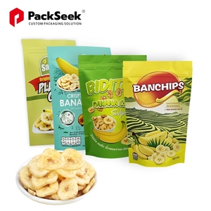 OEM ODM 工厂批发定制聚酯薄膜袋多种水果干食品3.5g 7g 14g 28g自立袋干香蕉 - Product Image 1