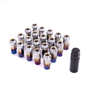 Bule-tuerca de rueda de carreras de titanio quemado, rosca de tornillo hueca, 12x1,5, para Toyota, Honda, Nissan - Product Image 4