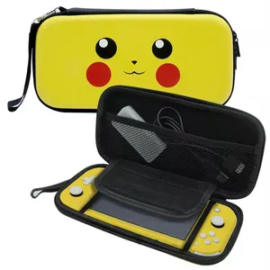 HONSON Switch Lite Cartoon Pattern EVA Carry Bag Yellow PP Protective Storage Bag for Game Accessories