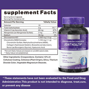 OEM Glukozamin Kondroitin MSM Kapsülleri Boswellia C Vitamini Eklem Kapsülleri için Takviye - Product Image 5