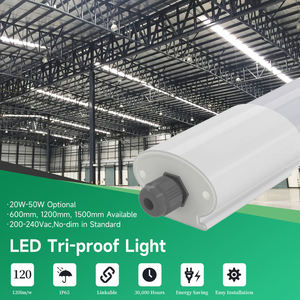 <b>LED</b> Tri-Proof <b>Light</b> IP65 Waterproof 2FT 4FT 5FT 18W 36W 45W 120LM/W Flicker Free Polycarbonate Batten with Microwave Sensor - Product Image 6